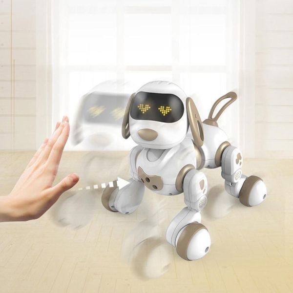 Contrôle de marche pour les enfants à distance animal de compagnie Robot Robot intelligent chiot électronique Toy Animal Modèle Animal Gift Mignon Interactive 2092685 XJIJ