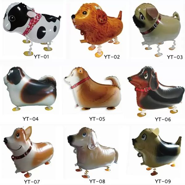 Marche Pet Animal Hélium Ballon Feuille D'aluminium Ballon Joint Automatique Enfant Ballon Jouet Cadeau De Noël De Mariage Fête D'anniversaire Fournitures S40