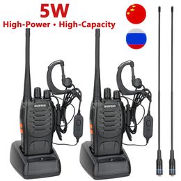 Talkie-walkie 1 2 Baofeng BF 888S UHF BF888S Radio portable 888S Comunicador Émetteur-récepteur BF R5 BF C9 230731