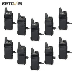 Walkie Talkie 10 stuks Groothandel Mini Walkie Talkie Retevis Oplaadbare Walkie-talkies Tweerichtingsradio RT622 PMR446 Radio in restaurant Detailhandel 231025