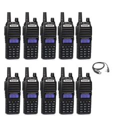 Talkie-walkie 10 pièces Baofeng 8W UV82 Plus VHFUHF double bande Portable CB jambon Station Amateur Scanner Radio Intercome8216699