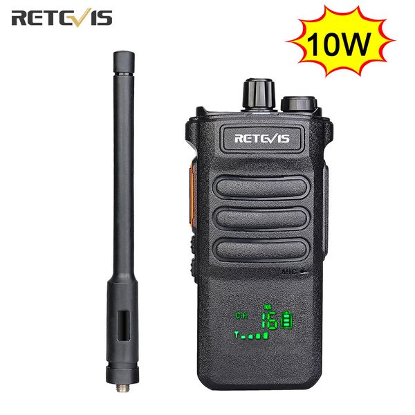 Talkie-walkie 10W Retevis longue portée RT86 talkie-walkie 1pc radio bidirectionnelle puissant communicateur Radio Portable pour la chasse 230731