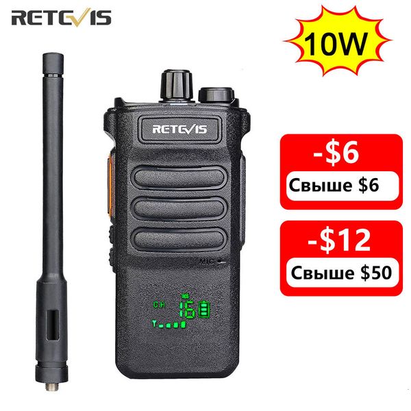 Talkie-walkie 10W Retevis longue portée RT86 talkies-walkies 1 2 pcs radio bidirectionnelle puissant communicateur radio portable pour la chasse 230731