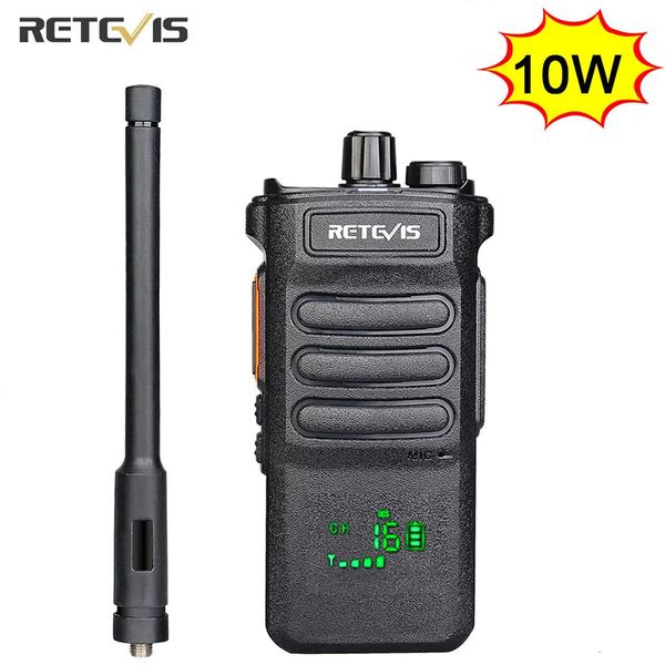 Talkie-walkie Talkie-walkie Retevis 10W longue portée RT86 talkie-walkie 1/2 pièces radio bidirectionnelle puissant communicateur radio portable pour la chasse 231023