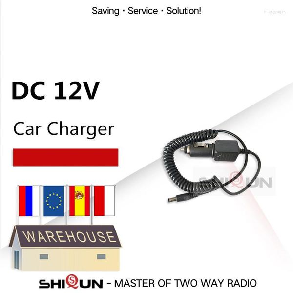 Walkie talkie 12v Câble chargeur de voiture pour baofeng uv-9r uv-xr uv-5r uv-82 uv-5ra uv-5rb uv-5rc uv-5re uv-b5 radio accessorieswalkie