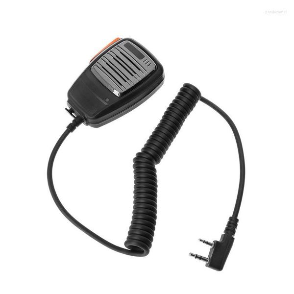 Talkie-walkie 2 broches PHandheld Speaker Mic Microphone pour BAOFENG TYT Radio Devi