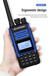 Walkie Talkie 2023 Original Power BaoFeng BF H7 Blue Ham CB Radio estación de doble banda transceptor 10KM caza intercomunicador