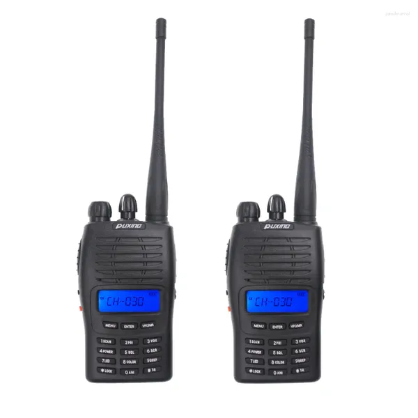 Walkie Talkie 2024. 2pcs/lote puxing PX-777 VHF136-174 o UHF 400-470MHz Radio de dos vías portátil PX777 5W 1200mAh Batería