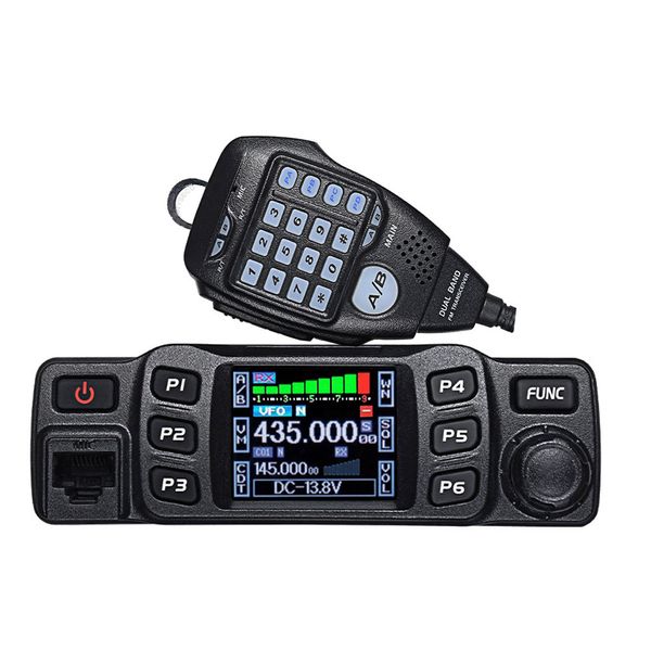 Freeshipping Walkie Talkie 25W Transceptor de banda dual mini Radio móvil VHF 136-174 UHF 400-480MHz Radioaficionado Ham