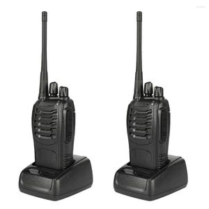 Talkie-walkie 2PCS 5W 1500mAh Ham Radio Bulit-in LED Two Way USB Rechargeable Talkies-walkies Handheld