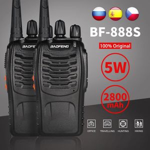 Talkie-walkie 2 pièces Baofeng BF 888S 5W 16 Chs 400 470MHz émetteur-récepteur FM UHF 6m communicateur Radio bidirectionnel pour la randonnée en plein air 231019