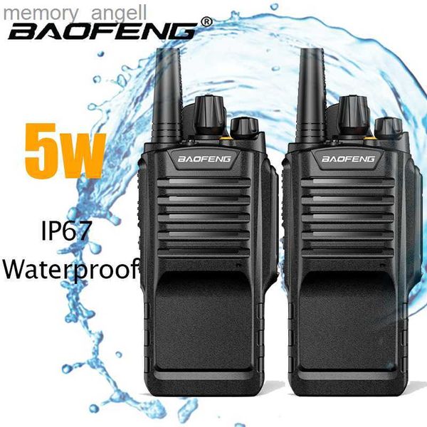 Talkie Walkie 2 pièces BAOFENG BF-9700 IP67 étanche 8 W 2800 MAH haute puissance talkie-walkie UHF Radio Amateur UV-9R HF émetteur-récepteur Radio chasse HKD230922