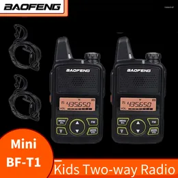 Talkie-walkie 2 pièces Baofeng BF-T1 Mini enfant Woki Toki UHF Radio bidirectionnelle portable enfants 5km Station CB émetteur-récepteur FM Bf T1