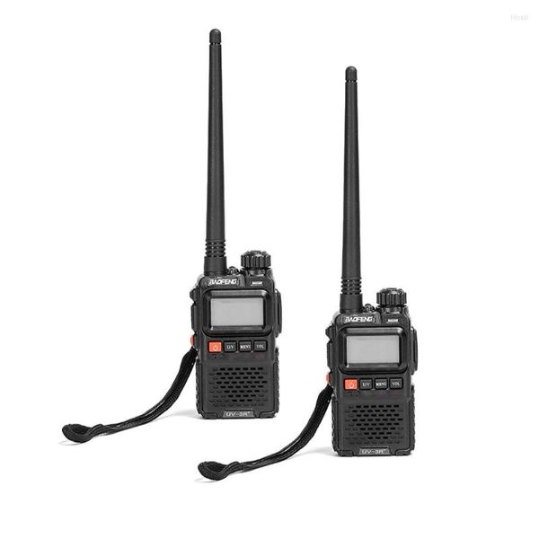 Walkie Talkie 2 uds BAOFENG Mini UV-3R 1500mAh de doble banda de dos vías Radios BF-UV3R portátil de mano CB Original