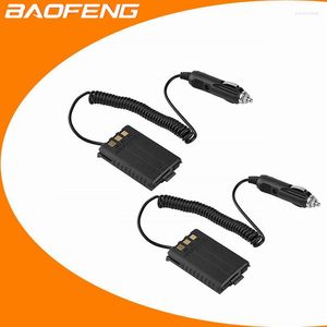 Talkie-walkie 2 pièces chargeur de voiture éliminateur de batterie DC 12V pour Baofeng UV-5R UV5R 5R RT5R accessoires lecteur voyage