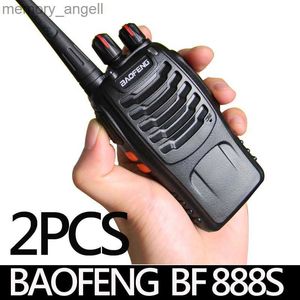 Talkie Walkie 2 pièces/lot Baofeng BF-888S talkie-walkie ensemble de radio bidirectionnelle UHF 400-470 MHz 16CH talkie-walkie radios émetteur-récepteur visites autonomes HKD230922