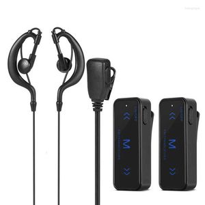 Talkie-walkie 2PCS Mini 400-480MHz émetteur-récepteur radio bidirectionnel écouteur casque alimenté par USB