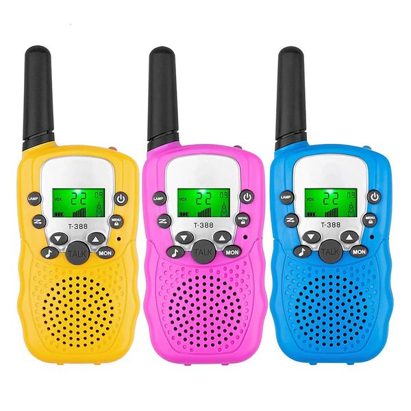 Walkie Talkie 2 uds Mini Walkie Talkie para niños Transceptor de mano 6KM Receptor Radio bidireccional Walkie-Talkie Radio Comunicador Juguetes para niños y niñas 231025