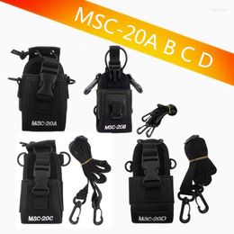 Walkie Talkie 2 Stuks Radio Houder MSC-20A/C/D Pouch Case Accessoires Voor Yaesu I-Com Two Way baofeng 5R82 UV8D GT-3