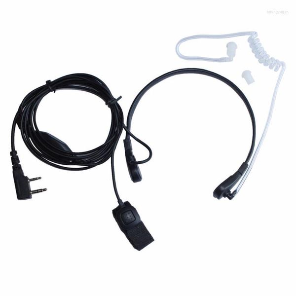 Talkie-walkie 2 pièces, Microphone de gorge, casque pour Radio CB Portable Baofeng 5R 82 GT-3 UV-B5 BF-888S UV-6R UV-5RE Plus