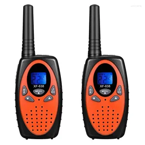 Walkie talkie 2pcs xf638 talkies for kids toys cadeaux garçons filles 2 voies radio 22ch vox camping randonnée en intérieur extérieur