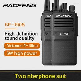 Walkie Talkie 2pcsbaofeng BF-1908 2200mAh 8W 2km-15 km Radio Handy Long Range Professional Transmetteur bidirectionnel