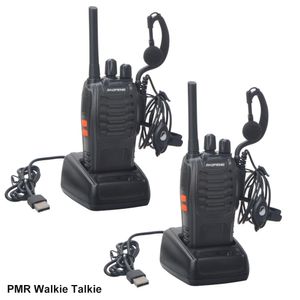 Talkie-walkie 2PcsPack Baofeng BF88E PMR 16 canaux 4460062544619375MHz Radio sans licence avec chargeur USB et écouteur 230830