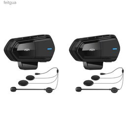 Talkie Walkie 2X B35 Interphone Moto Microphone Bluetooth 5.0 Casque Interphone Radio FM HI-FI Qualité Sonore Siri Noir YQ240130