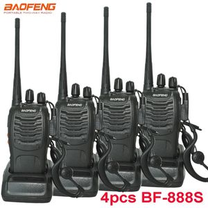 Walkie Talkie 4 stuks / set Originele Baofeng BF888S Walkie Talkie BF-888s 5W 16CH UHF 400-470MHz BF 888S Walkie-talkie Tweerichtingsradiotransceiver 231023