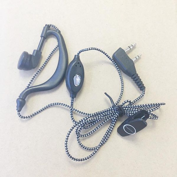 Talkie-walkie 5X fil tricoté, haute résistance, casque fiable, prise K, 2 broches, pour Baofeng 888s UV5R UV82 Wouxun TYT LINTON, Etc.