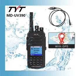 Walkie Talkie AES256 Encryptie TYT MD UV390 UV380 DMR VHF UHF Dual Band GPS IP67 Waterdicht Digitaal 231019