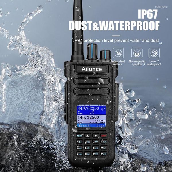 Walkie Talkie Ailunce HD1 DMR Digital Ham Radio de largo alcance Amateur bidireccional Walkie-talkie GPS VHF UHF de doble banda a prueba de agua