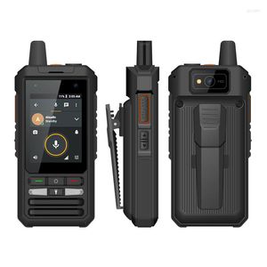 Walkie Talkie Anysecu W8 4G Radio de red Android 8,1 teléfono móvil GPS WIFi Blue Tooth SOS lámpara 5300mAh batería IP66 impermeable y a prueba de polvo