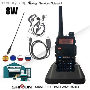 Talkie-walkie Baofeng 8W UV-5R Talkie-walkie 10 km UHF VHF Baofeng uv5r Radios Tri-Power Band Haut Moyen Bas uv 5r Baofeng UV-9R UV-82 UV-8HX HKD230922