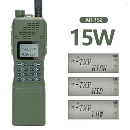 Talkie-walkie Baofeng AR-152 VHF/UHF Ham Radio 15W puissant 12000mAh batterie Portable jeu tactique AN/PRC-152 bidirectionnel