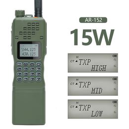 Walkie Talkie Baofeng AR-152 VHFUHF Ham Radio 15W Krachtige 12000 mAh batterij draagbare tactische game een PRC-152 tweeweg 221108