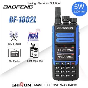 Talkie-walkie Baofeng BF 1802L 2200mah fréquence de copie sans fil Radio FM NOAA météo VOX 999 canaux 136 174 220 260 400 520mhz 231019