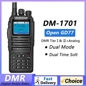 Walkie Talkie Baofeng DMR DM 1701 Open GD77 Dual Mode Analoog Digitaal Tweerichtingsradio Tier 1 2 Tijdslot Ham Band DR 1801 231117