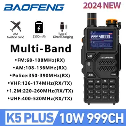 Walkie Talkie Baofeng K5Plus 10W Amateur Radio 136-174/220-260/400-520MHz Multolasas 999CH 2500MAH BODO