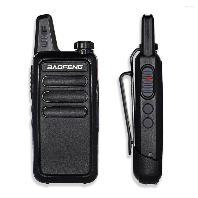 Talkie-walkie Baofeng Mini talkie-walkie Uhf bande extérieure Portable Radio bidirectionnelle poche USB charge pour la chasse à la marche