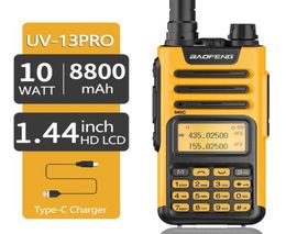 Walkie talkie baofeng professionnel uv13 pro 10w 999 canaux vhf uhf double groupe bise cb radio ham uv5r amélioré UV136055197