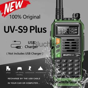 Walkie Talkie Baofeng Walkie Talkie profesional UVS9 PLUS VHF UHF Transceptor de radio bidireccional de doble banda 10W Resistente al agua Hasta UV5R CB Ham Radio x0802