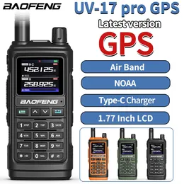 Walkie Talkie Baofeng UV-17 Pro GPS Band Air Band Wireless Copy Fréquence à longue portée Radio à longue portée UV K5 UV UV-5R