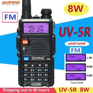 Talkie Walkie Baofeng UV 5R 8W Véritable Haute Puissance 8 Watts Puissant Longue Portée 10km FM Radio Bidirectionnelle CB Portable uv5r Radios de Chasse 230731