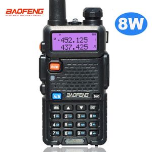 Talkie-walkie Baofeng UV-5R 8W véritable haute puissance puissant CB talkie-walkie portable longue portée 10km FM Radio bidirectionnelle uv5r radios de chasse 231113