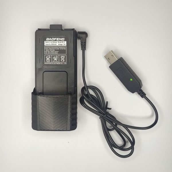 Walkie Talkie Baofeng UV 5R Batería Compactible USB USB UV5RA UV5RE F8HP CARGADOR OPCIONAL PIEZAS DE RADIO 230816