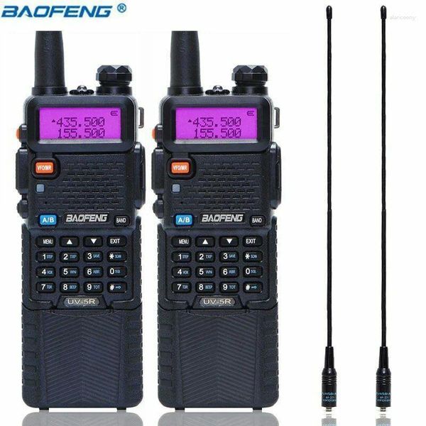 Talkie-walkie Baofeng UV-5R Radio amateur portable-mise à niveau des talkies bidirectionnels double bande avec batterie 3800mAh