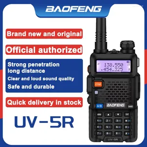 Walkie talkie baofeng uv-5r longue gamme double groupe bidiromutial radio cb portable uv5r chasse