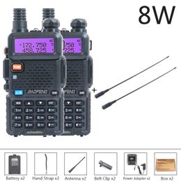 Walkie Talkie Baofeng UV 5R Radio Two -Way Station VHF -Talkie krachtige Walike 58W VHFUHF voor jagen op 10 km 221108