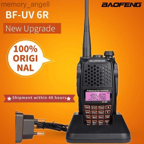 Talkie Walkie BAOFENG UV 6R Talkie-walkie portable 128CH 7W double bande VHF UHF CB Radio amateur émetteur-récepteur FM Radio bidirectionnelle UV-5R mise à niveau HKD230922